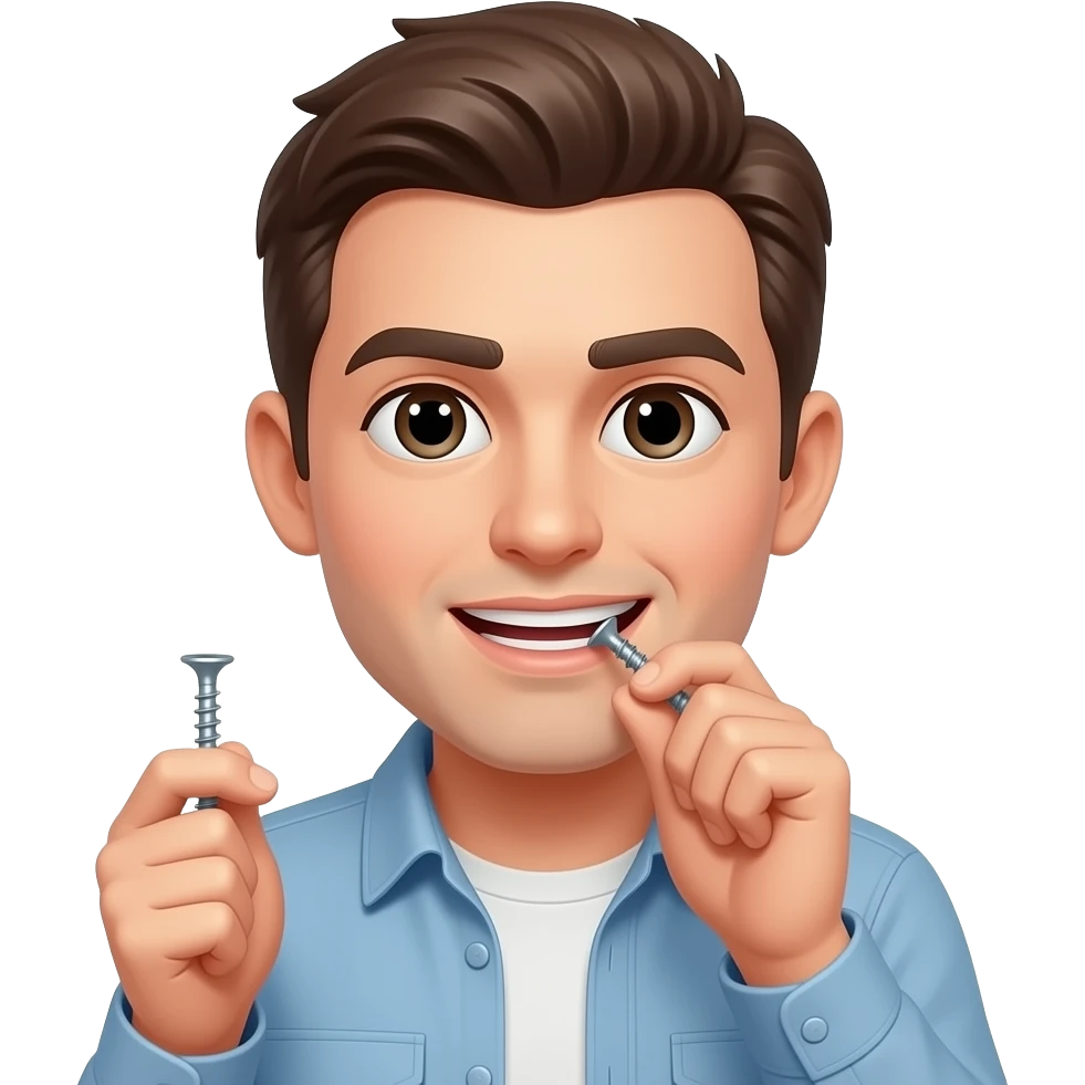 biting nails screw nails emoji