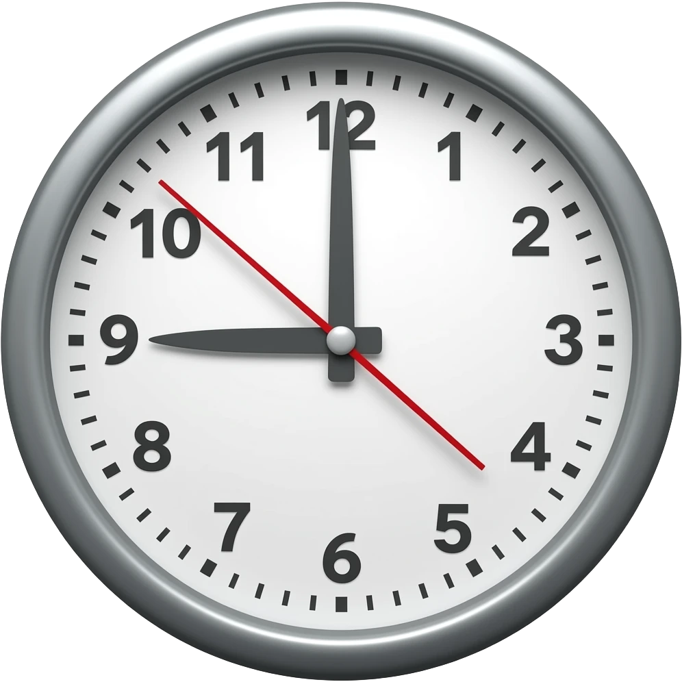 reloj las 3 en punto emoji
