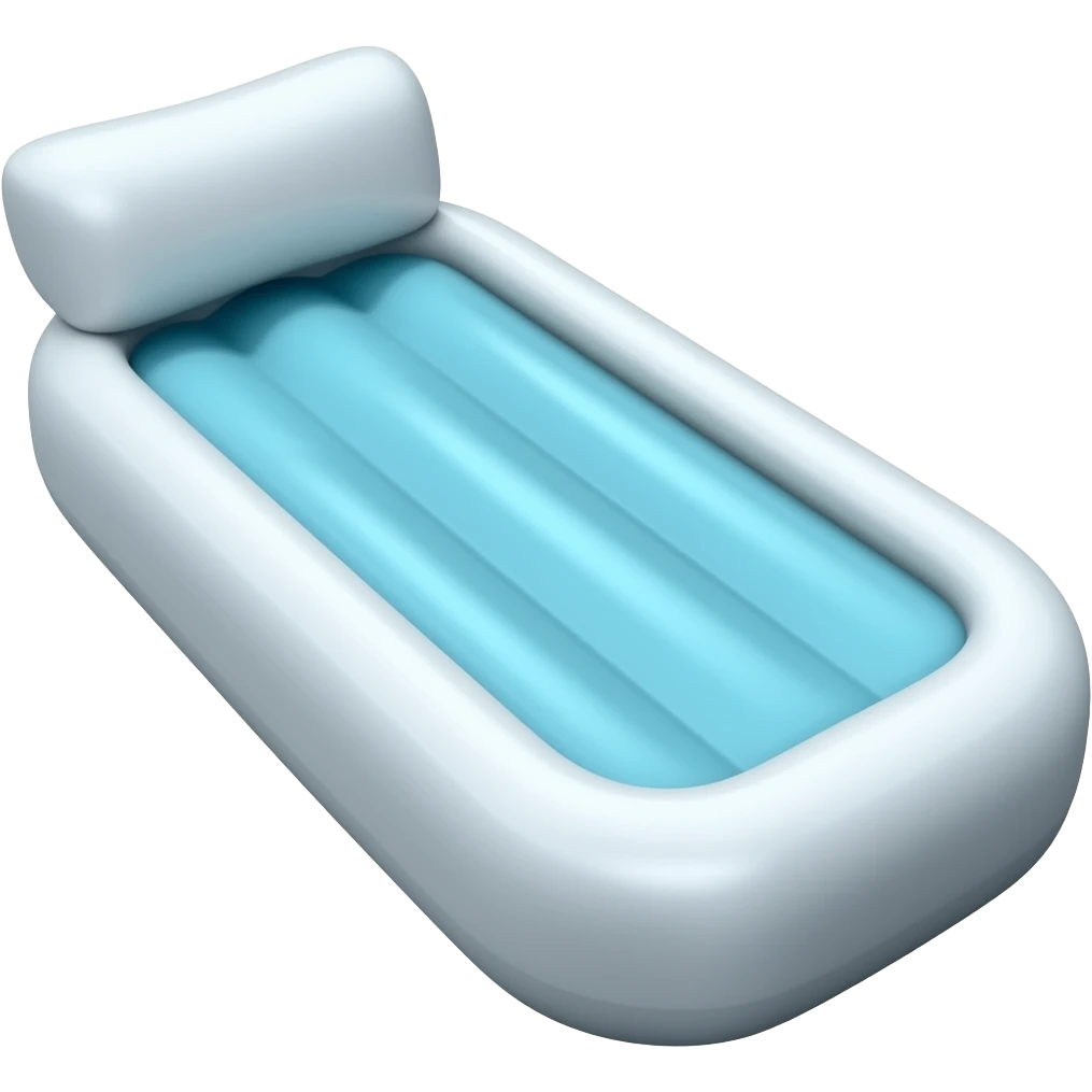 Inflatable water bed emoji