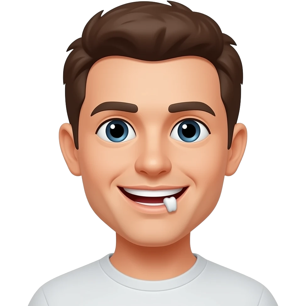 Smile missing a tooth emoji