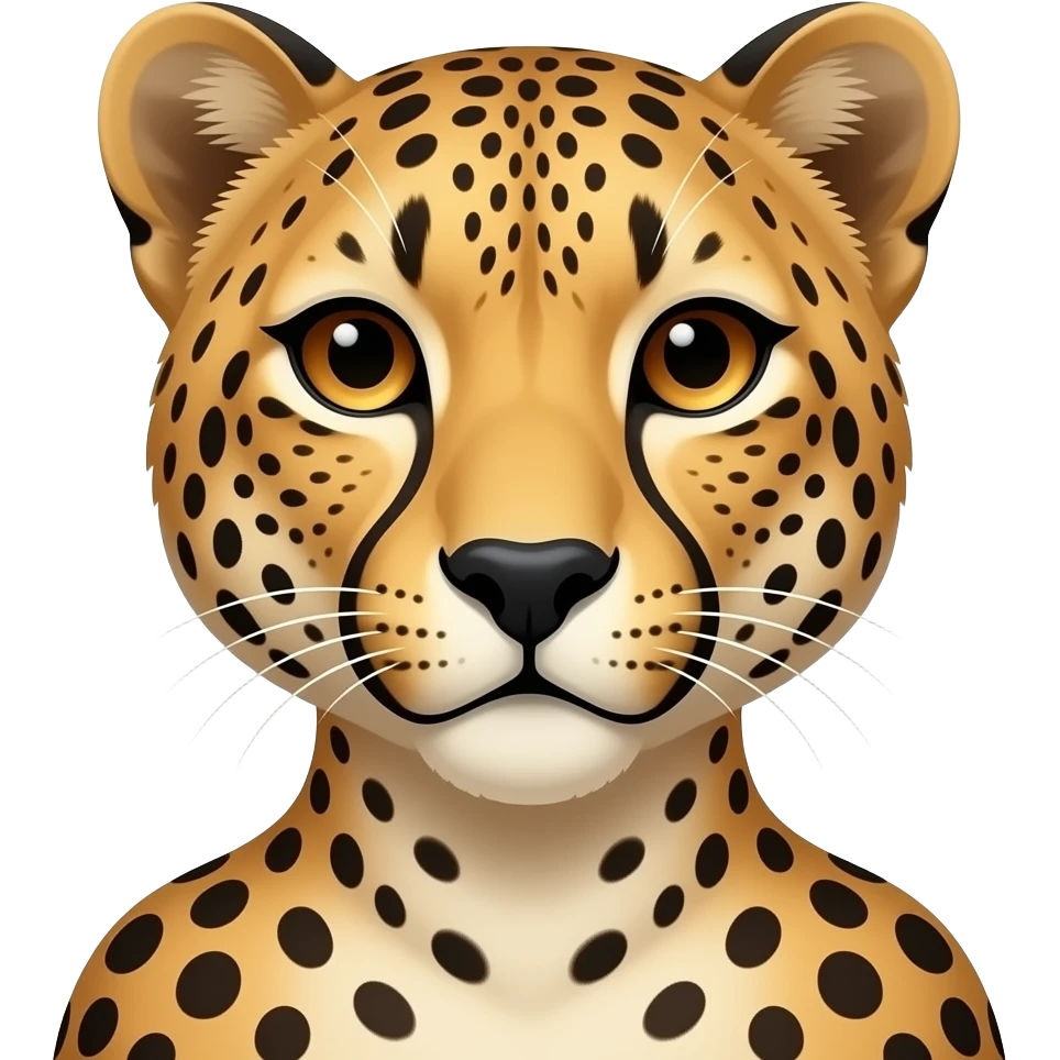 A 80 s hibrid of he man and cheetah emoji