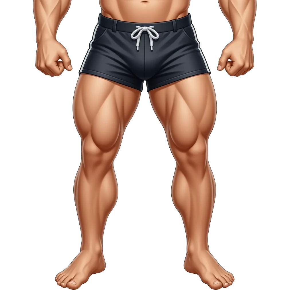 Body builder Muscular leg pose emoji