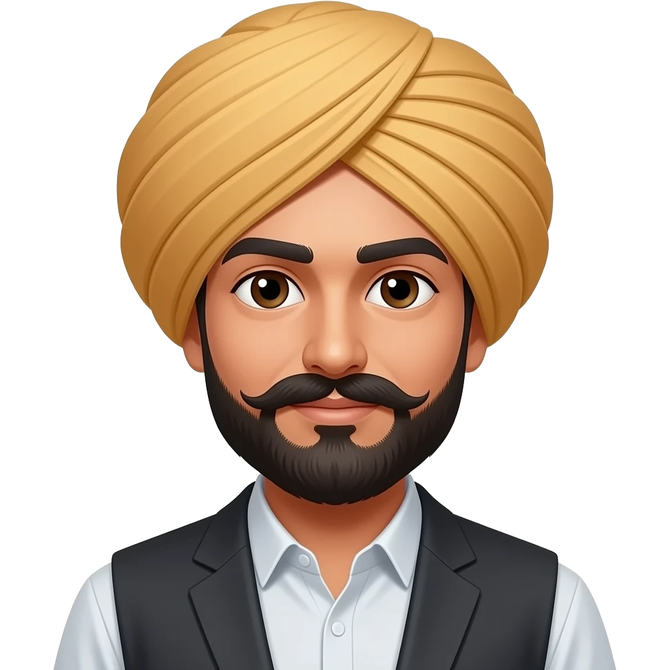 Make this photo with pahadi cap emoji