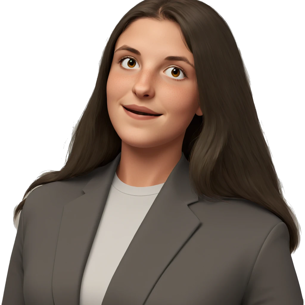 girl with brown hair smile emoji