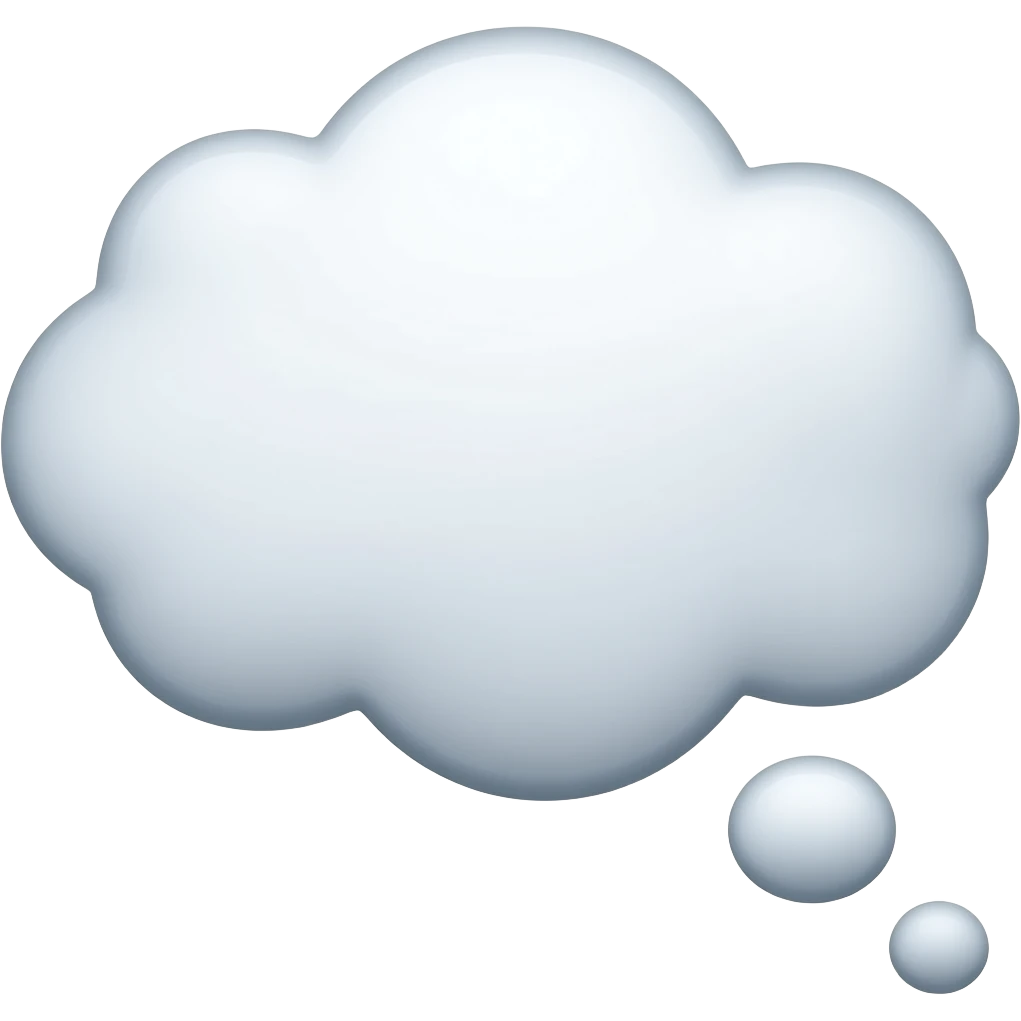 düşünce balonu emoji