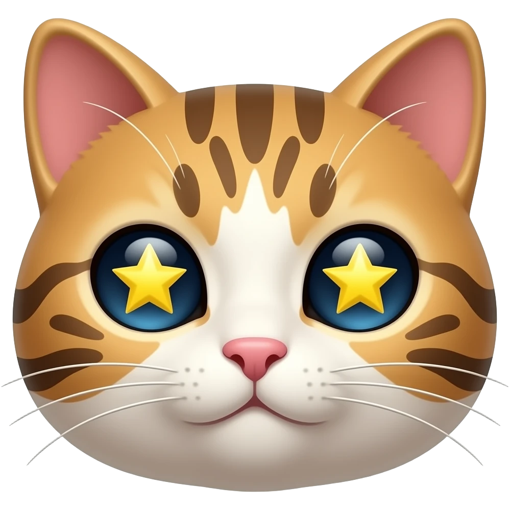 Star eyes cat emoji emoji