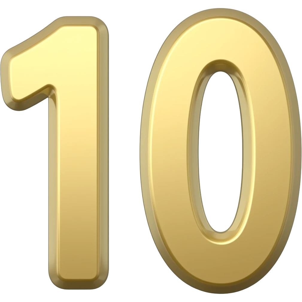 number 10 emoji