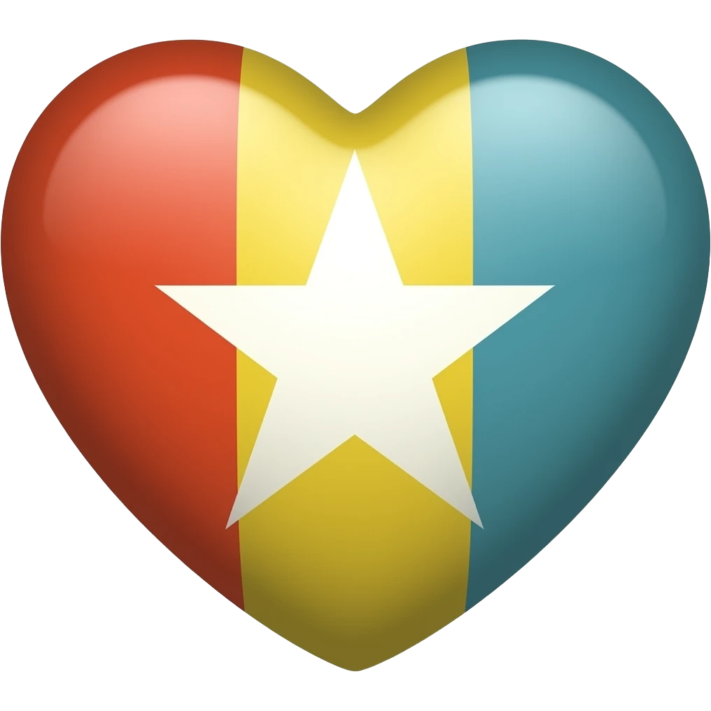 Progress flag heart red, orange, yellow, green, blue, violet, white, pink, light blue, brown and black emoji