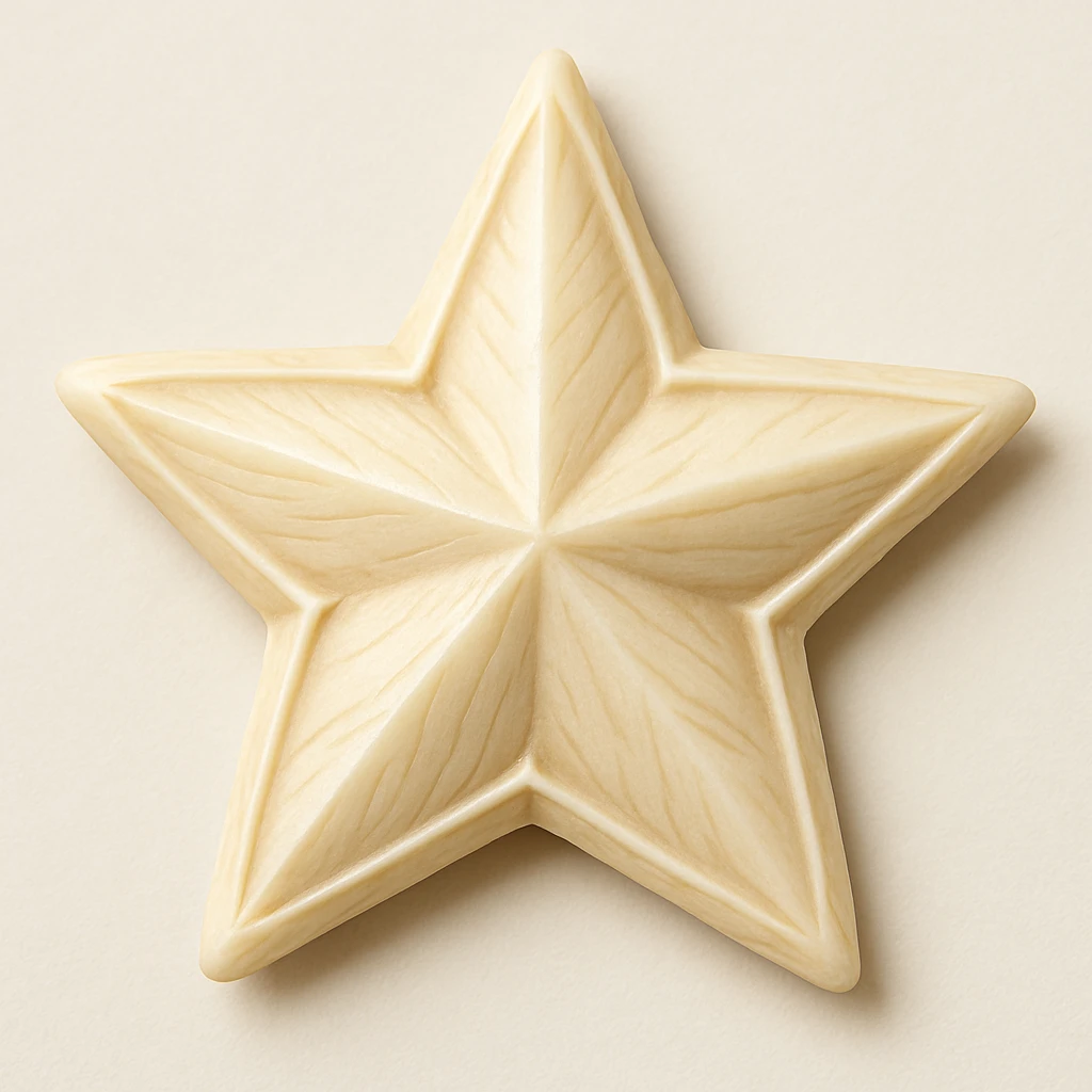 star carved from ivory emoji emoji