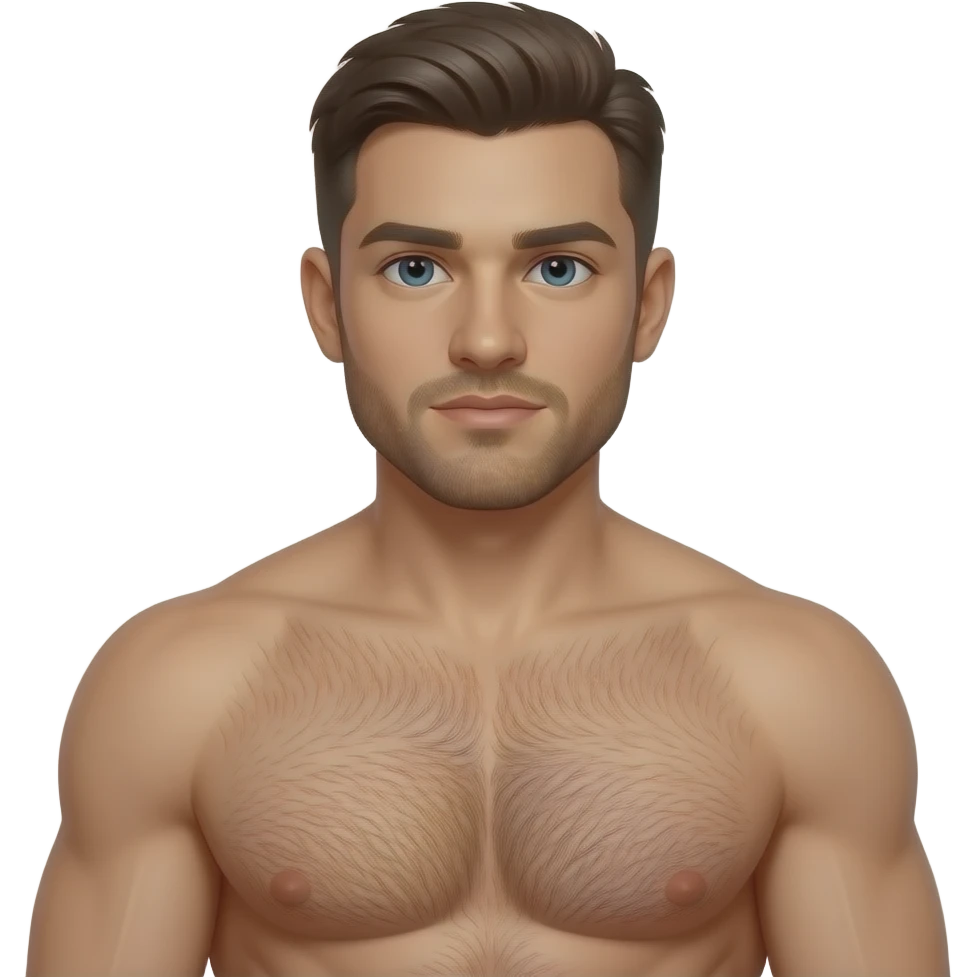 hairy muscular chest emoji