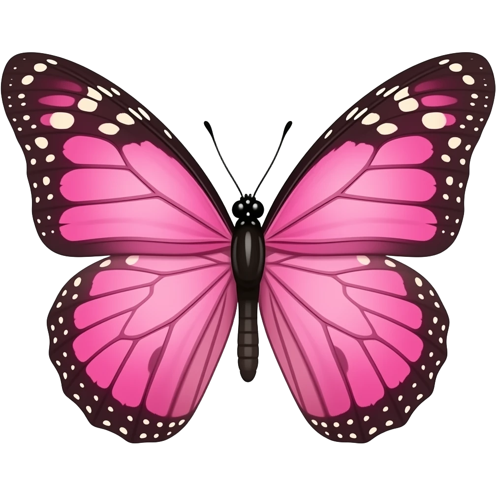 pink butterfly emoji