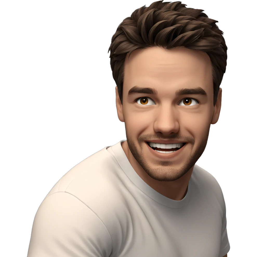 smiling man in white shirt emoji