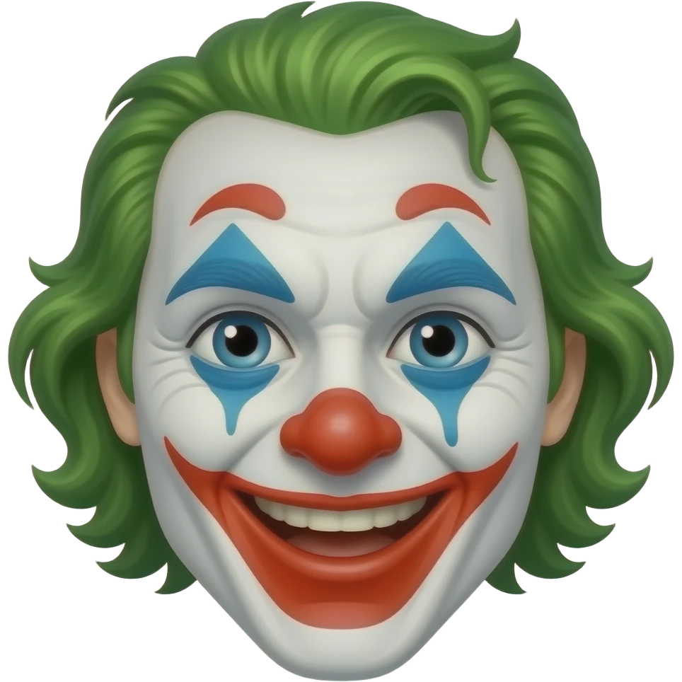 Normal clown with red nose (not joker) emoji