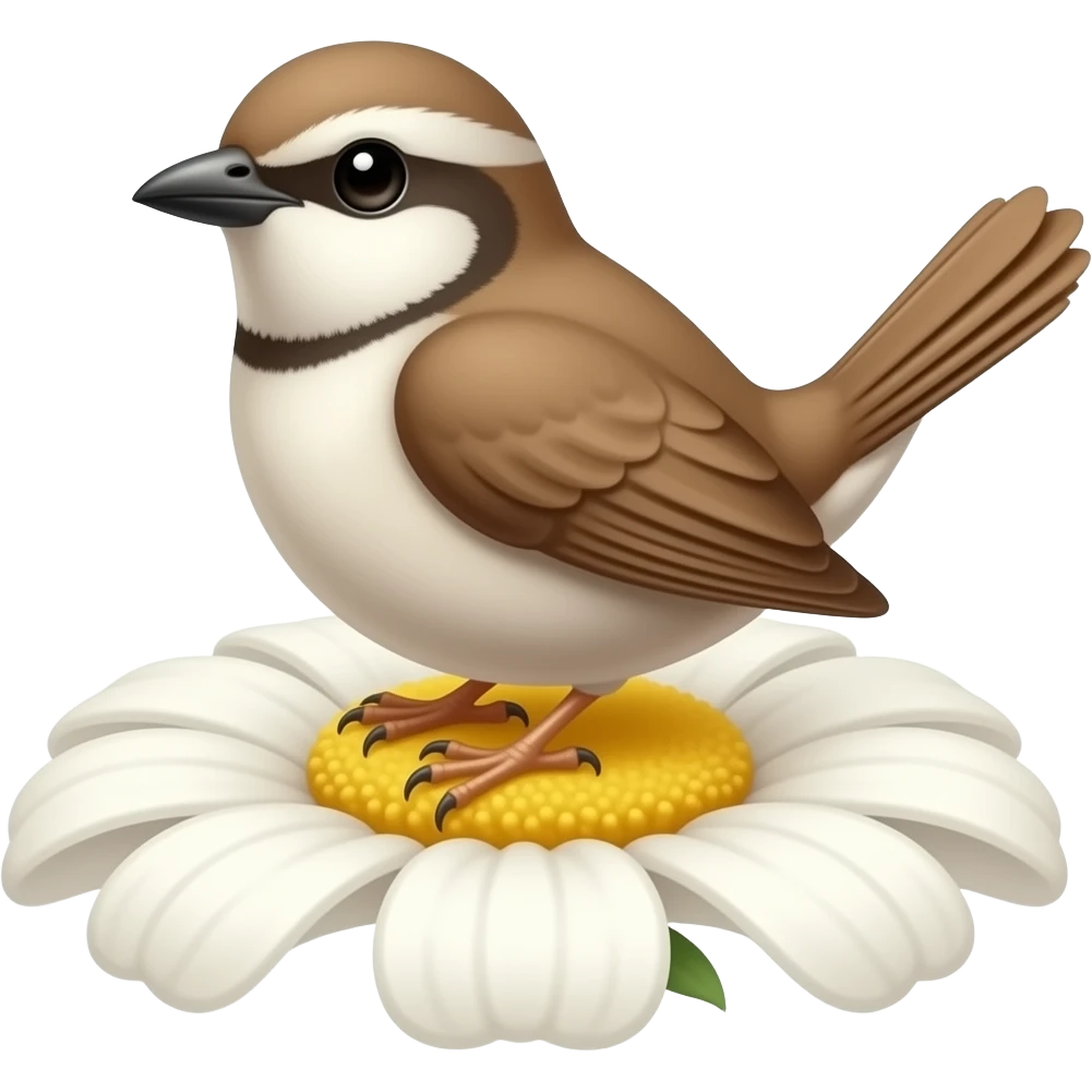 Bird on a flower emoji