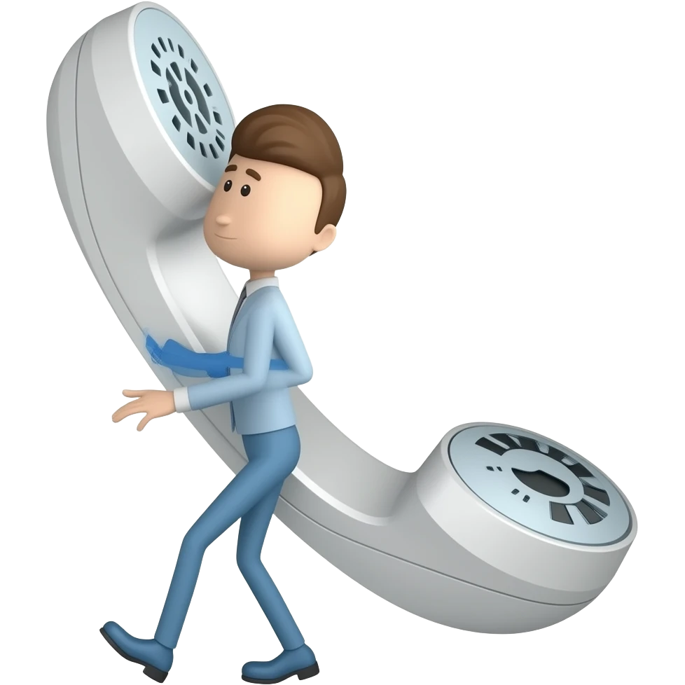 A walking phone emoji