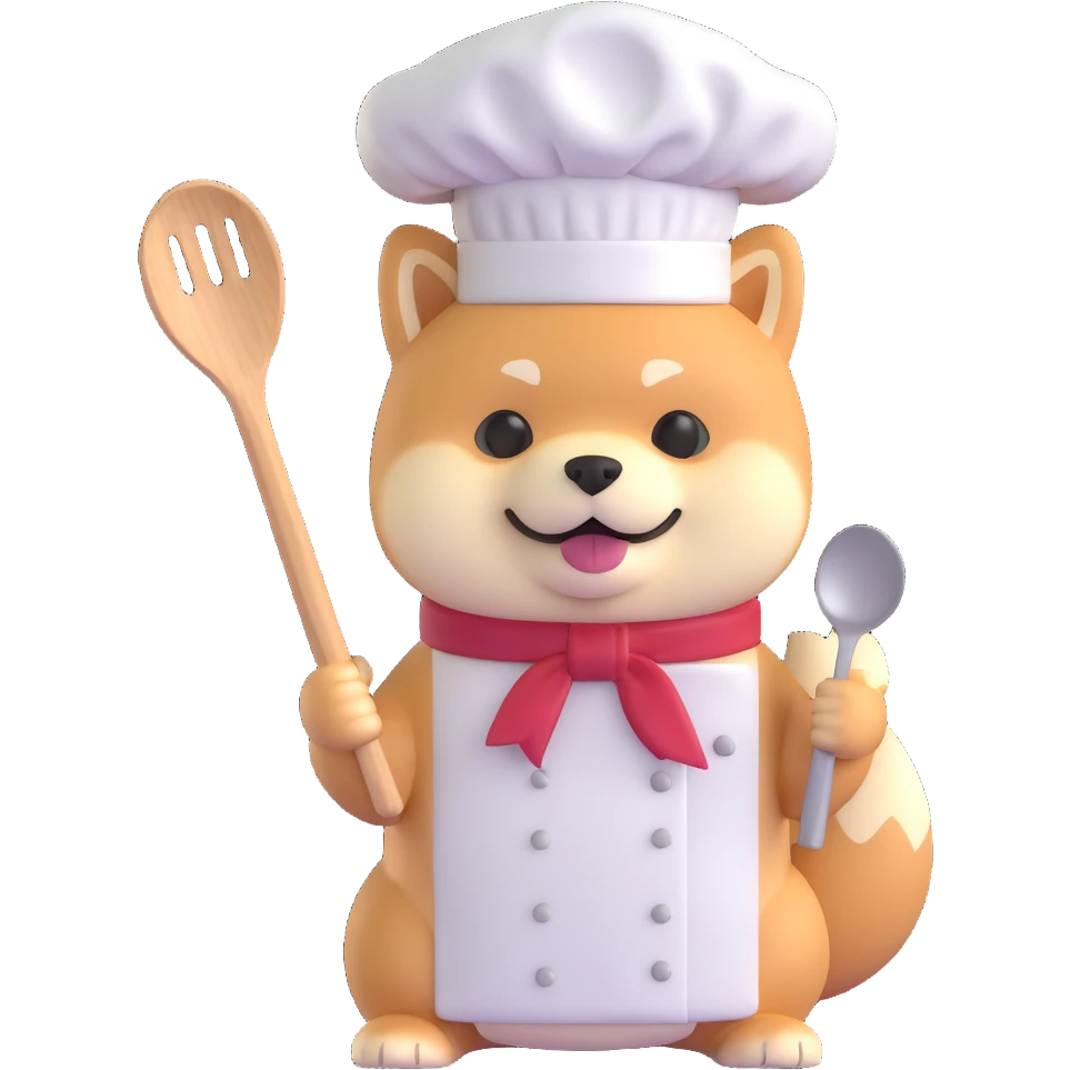 shiba inu cooking emoji