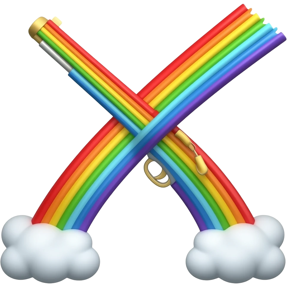 rainbow musket emoji
