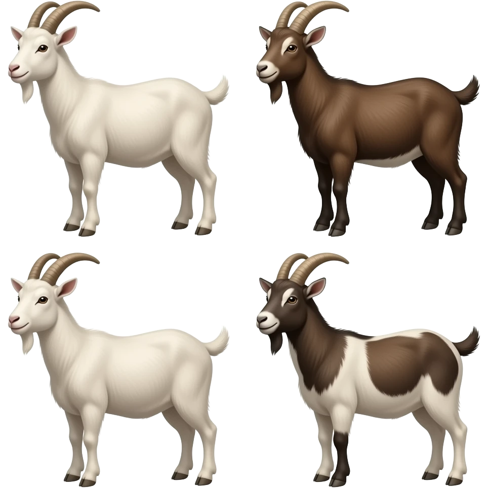 siete cabritas realistas emoji