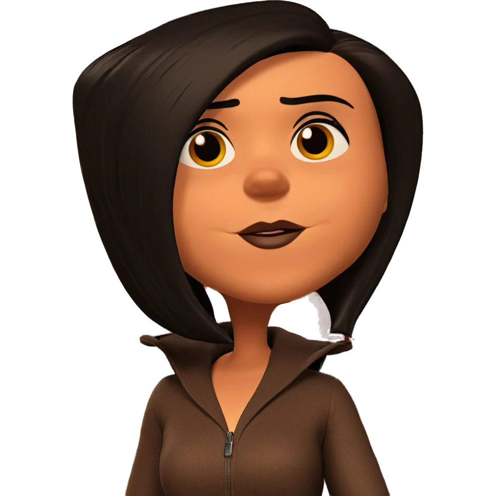 black haired beauty parody emoji