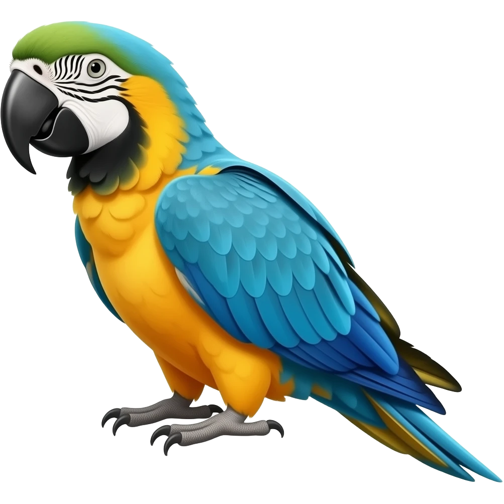 Blue throated macaw emoji