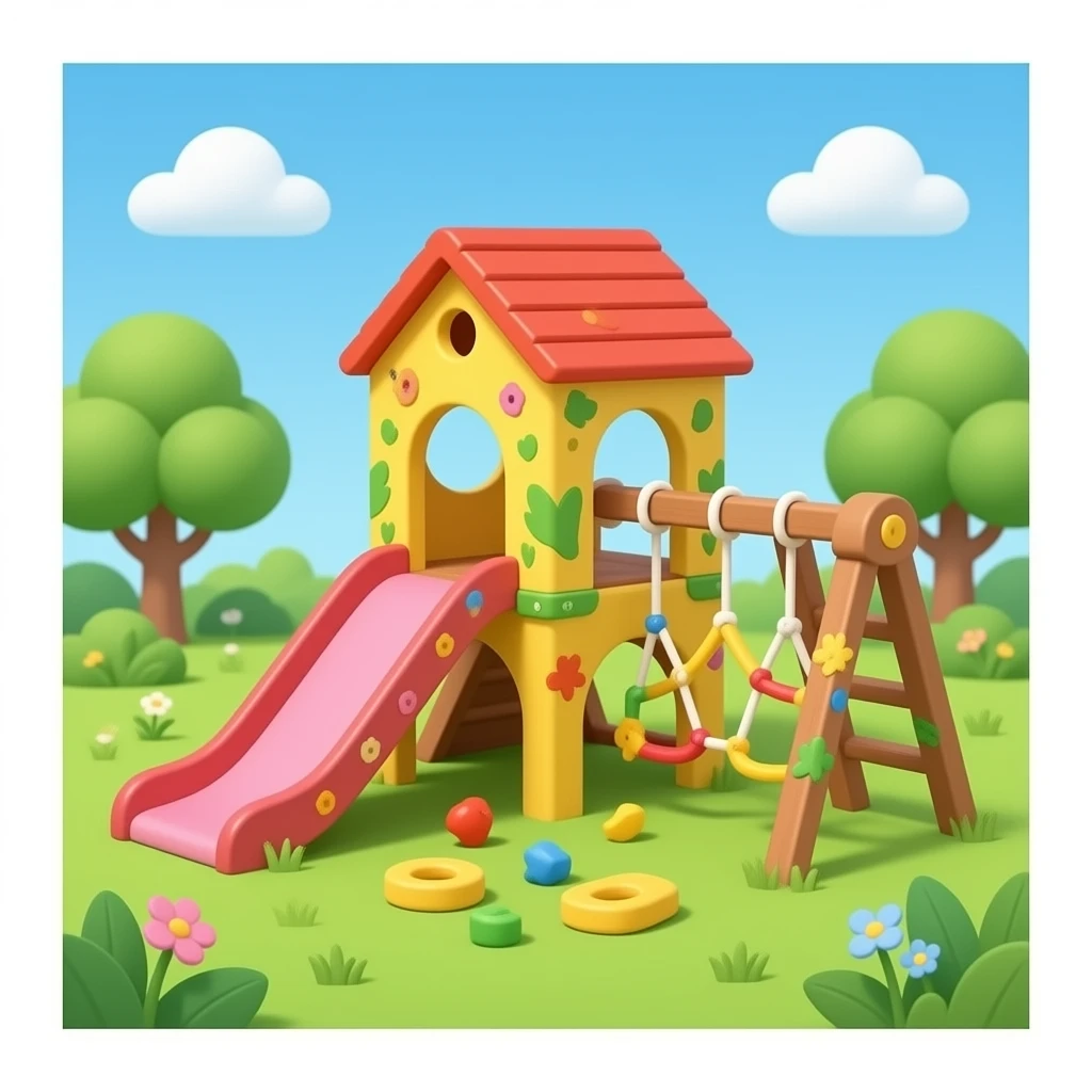 JUNGLE GYM FOR BABIES WITH NO SLIDES emoji