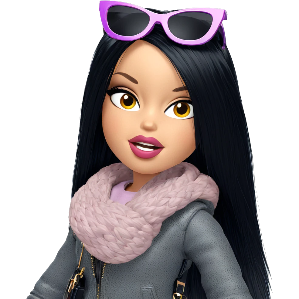 stylish girl with sunglasses emoji
