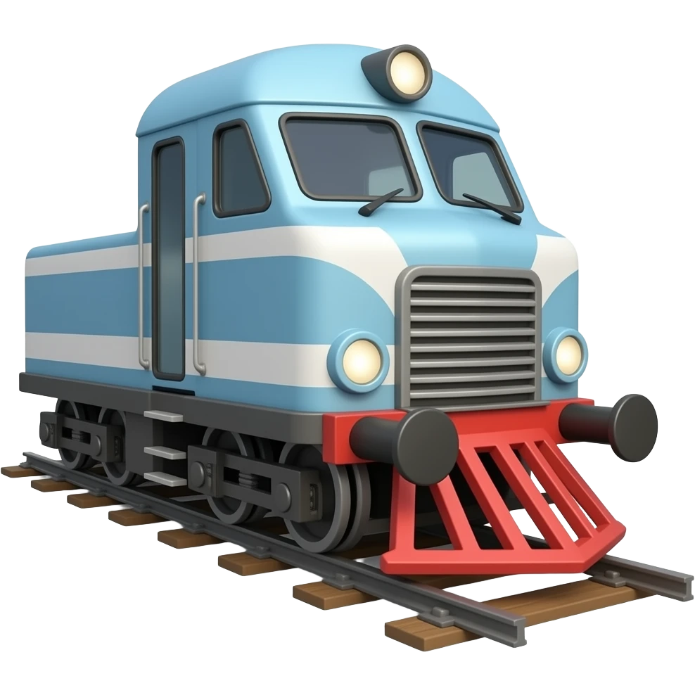 Create a model train on its own emoji