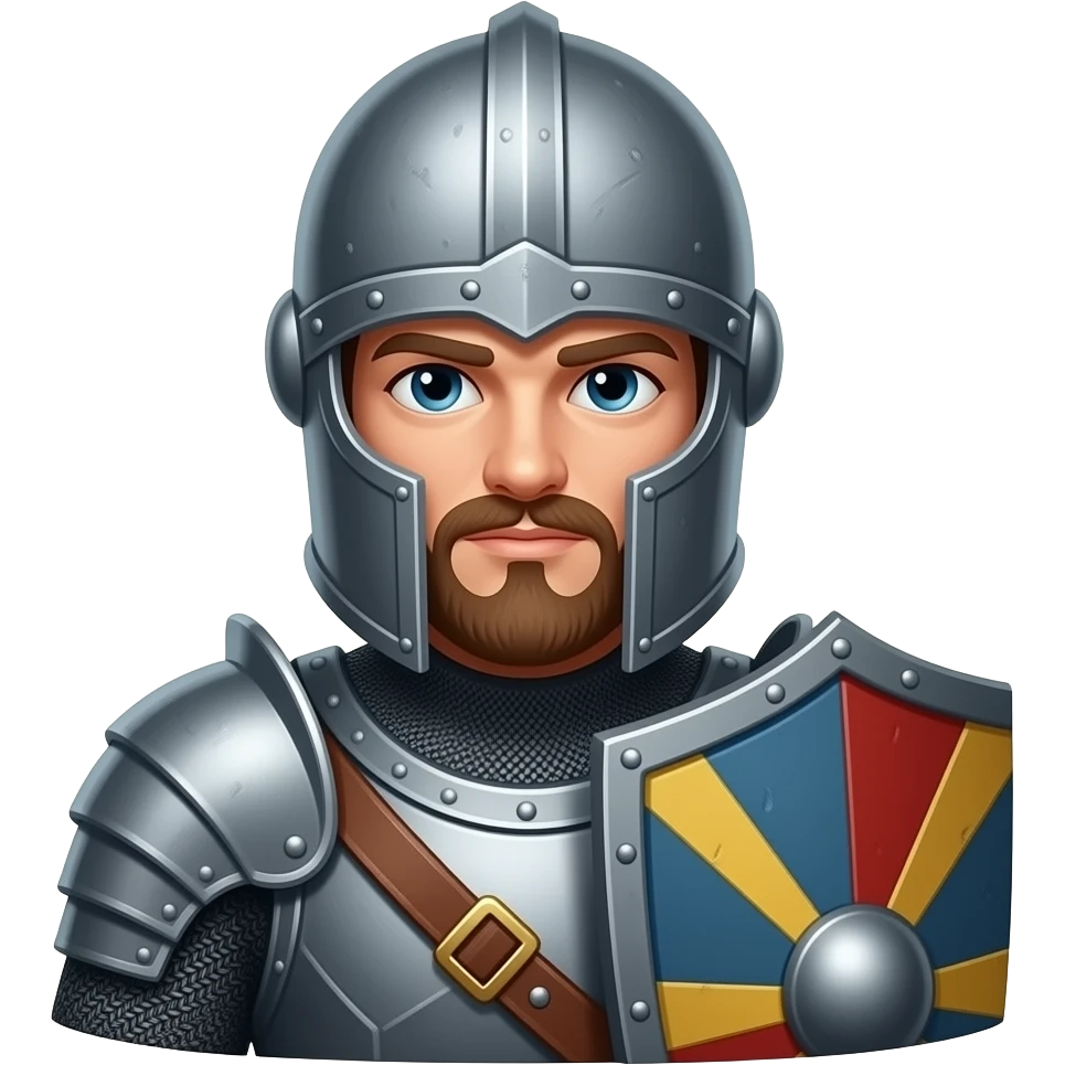 soldato medioevale con scudo emoji