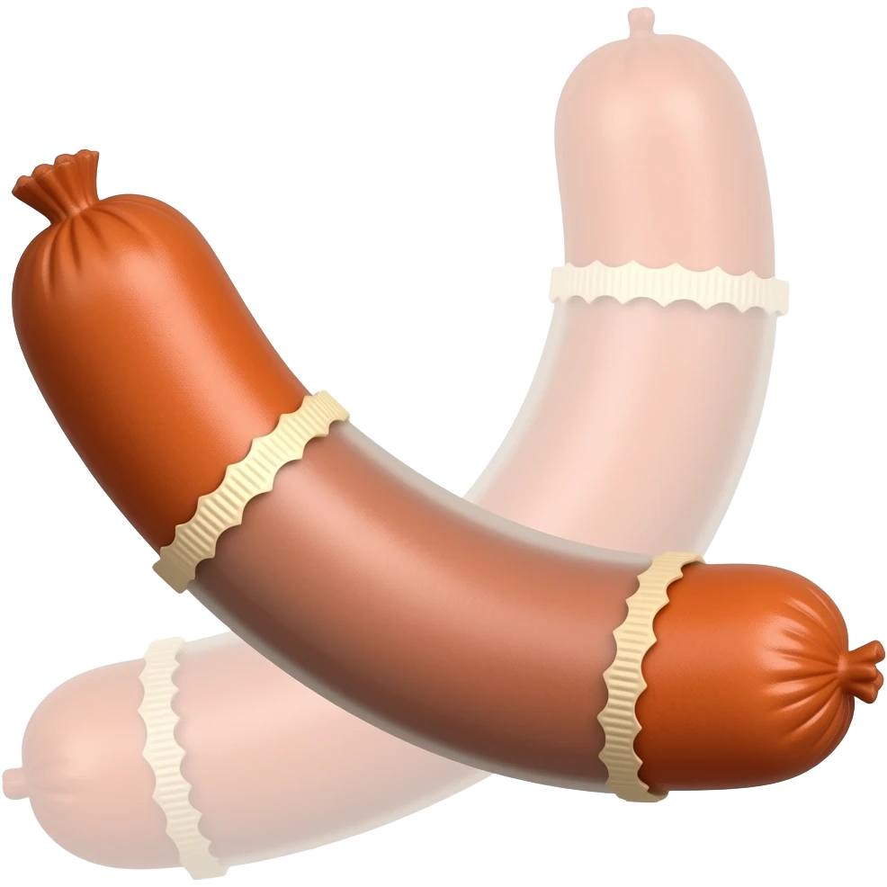 Sausage with a condom on it emoji