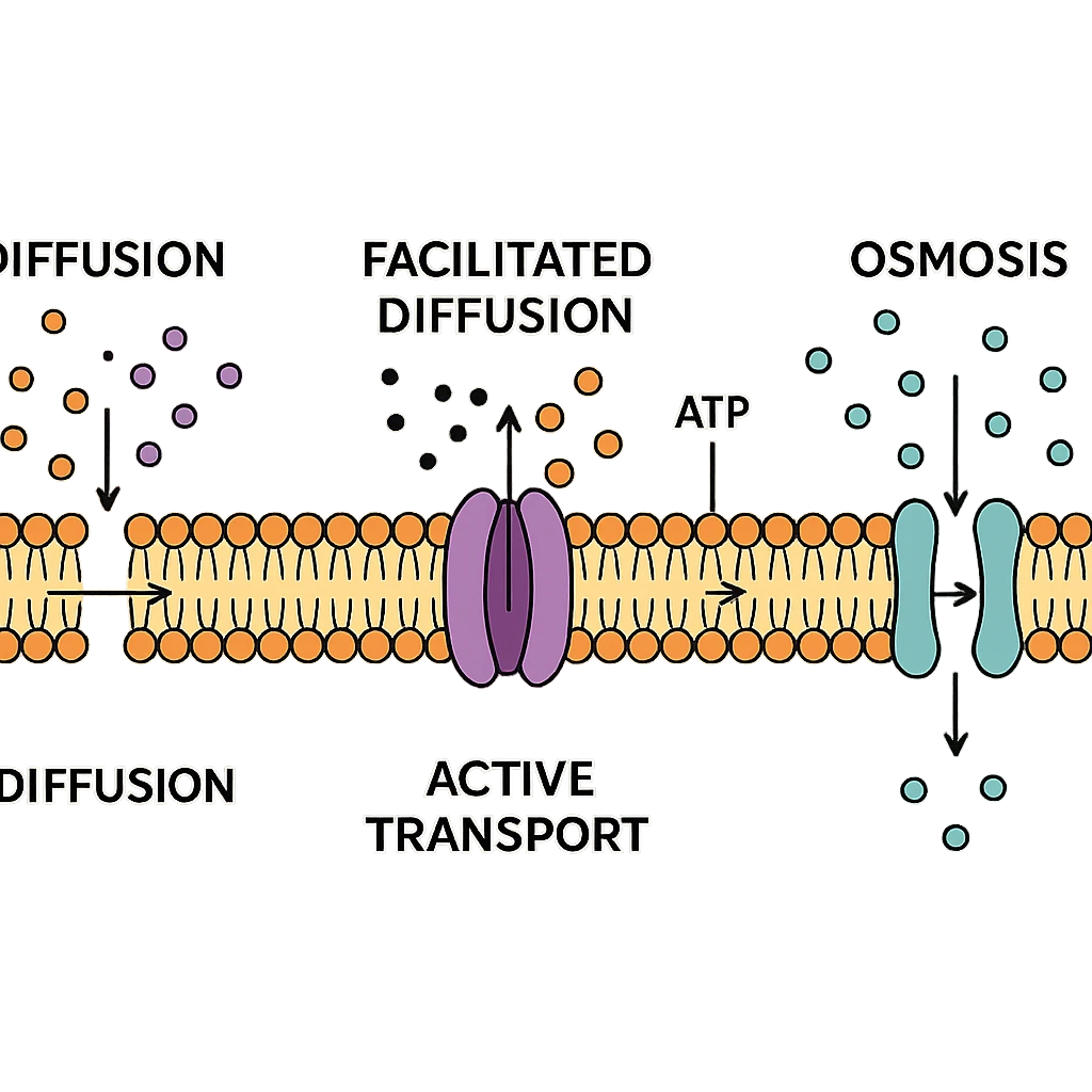 Transportvorgänge durch Biomembranen emoji