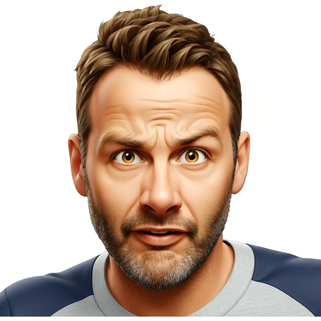 realistic portrait of bearded male emoji