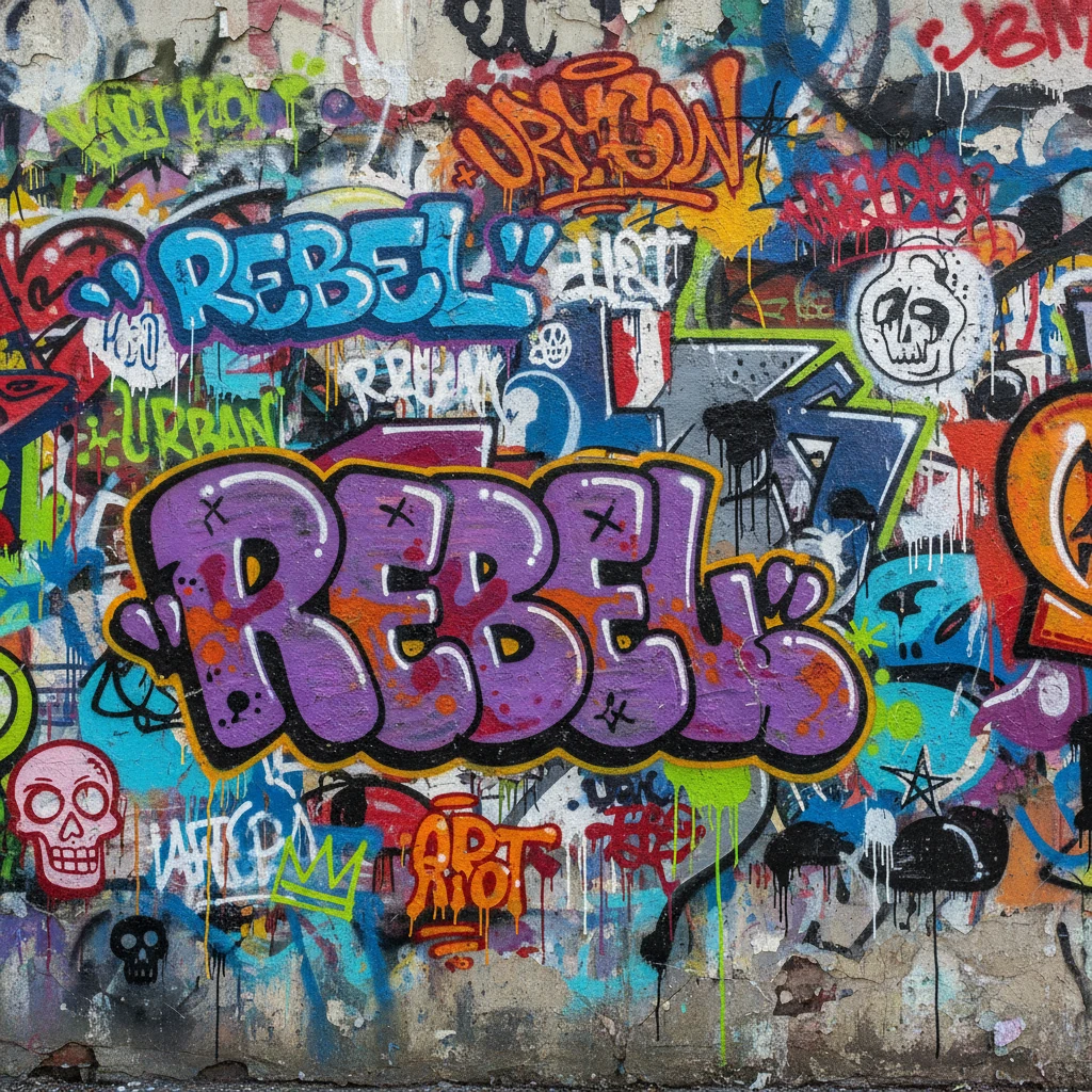  Graffiti texture emoji