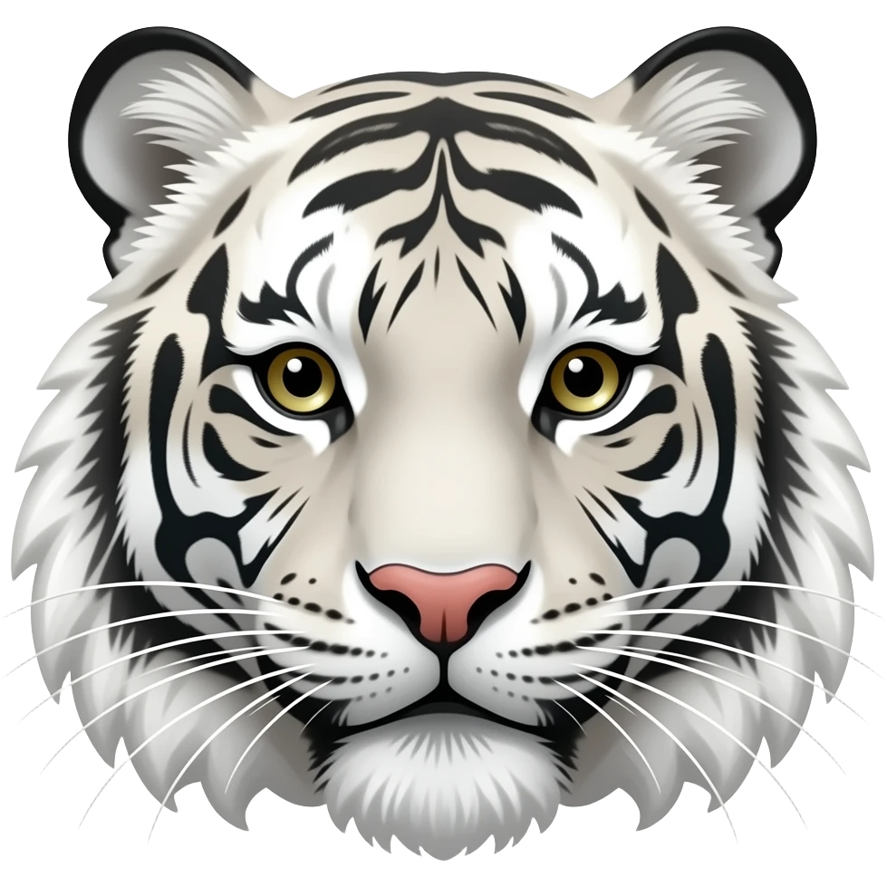 white tiger cake emoji
