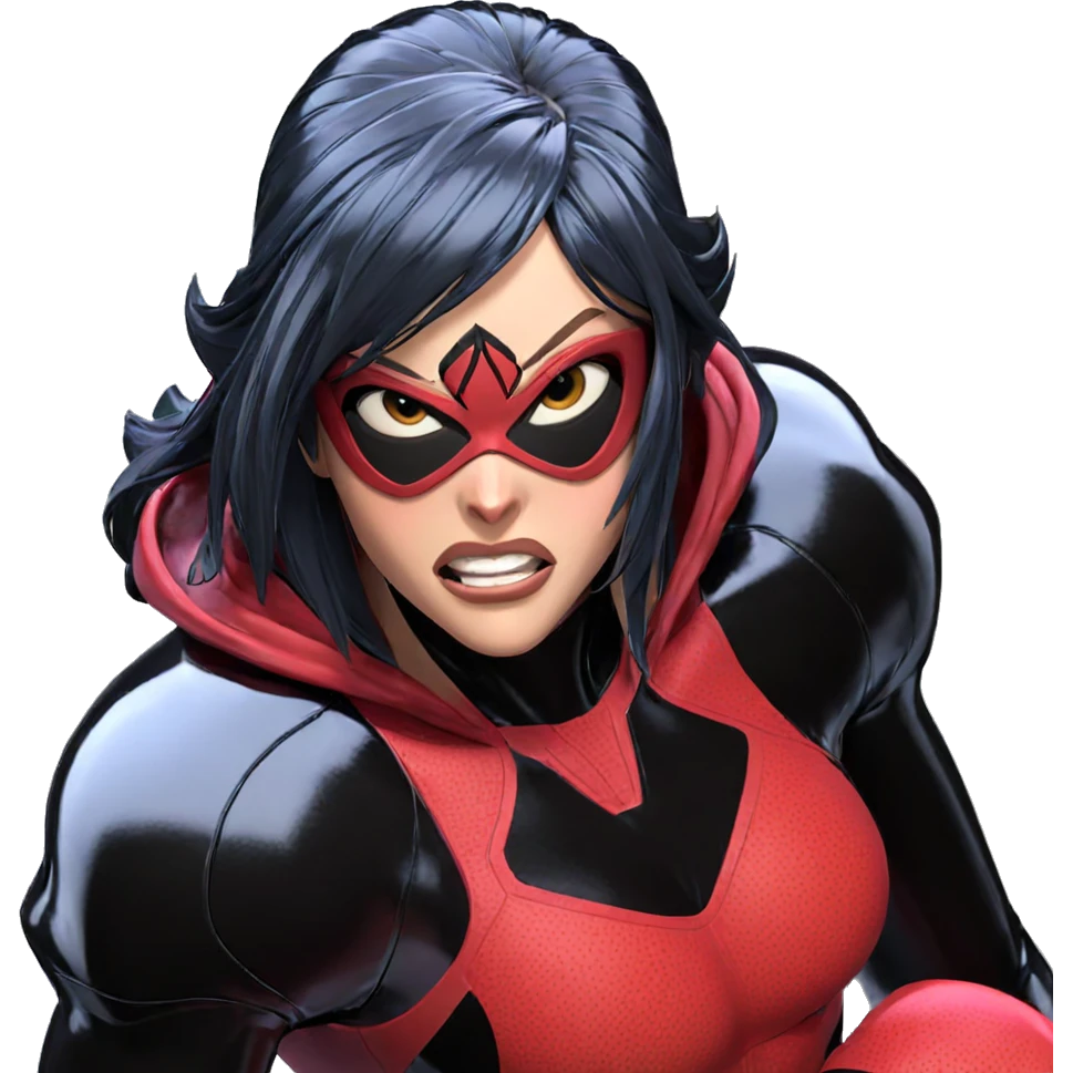 superhero girl in bodysuit emoji