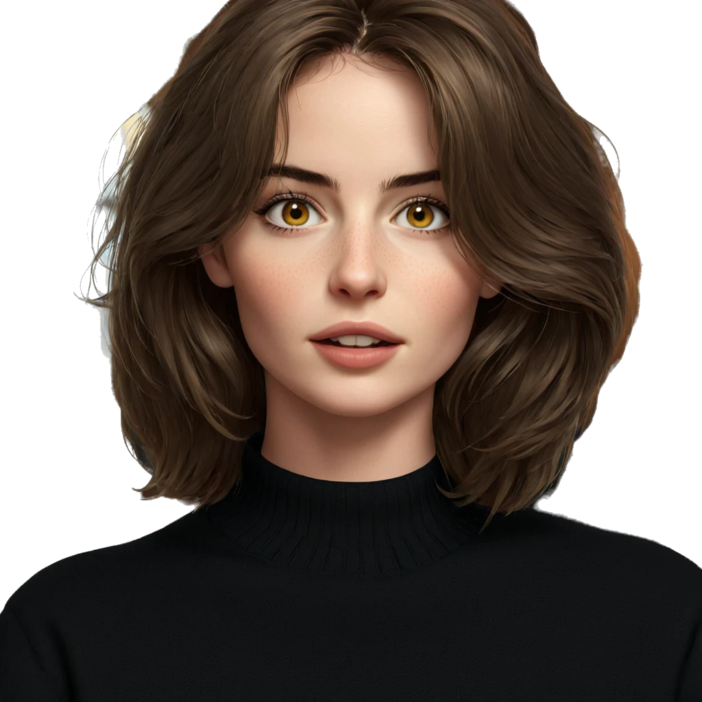 realistic portrait of girl emoji