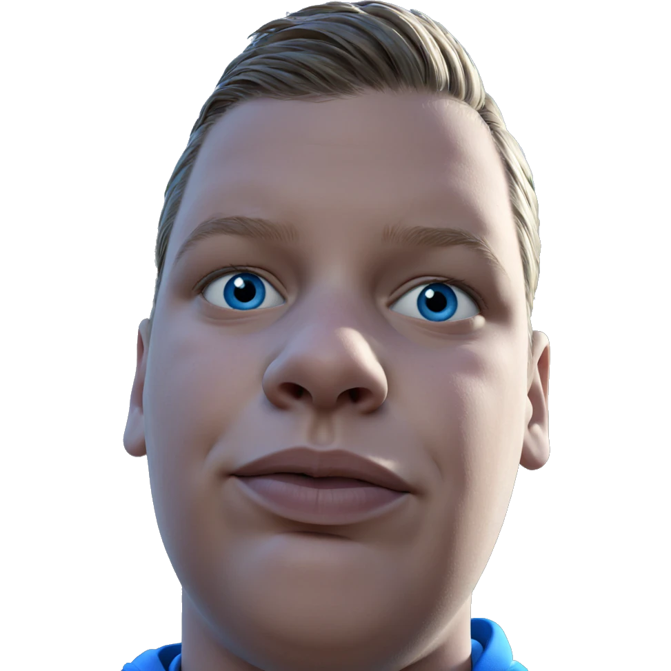 blue eyed boy outdoors portrait emoji