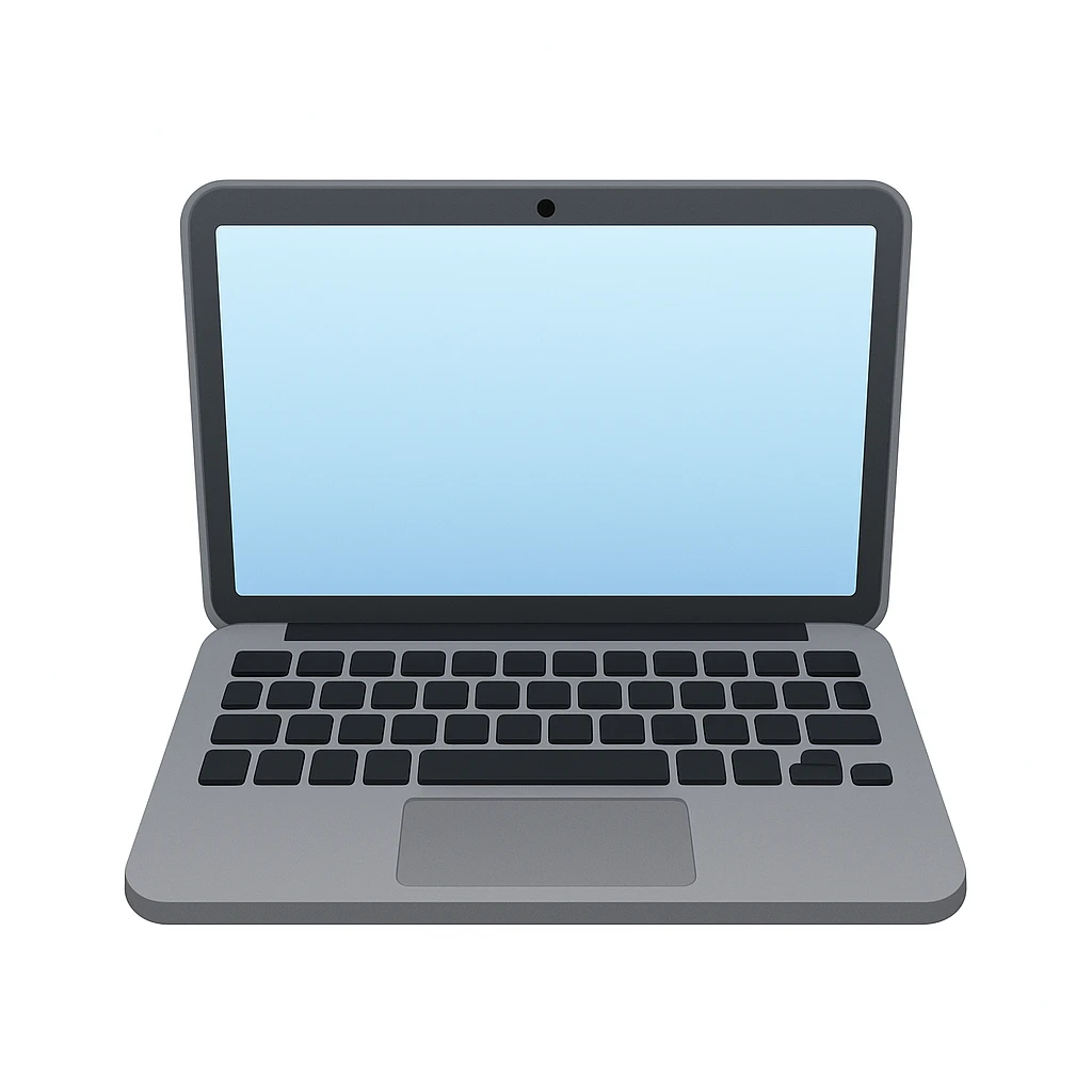 Сгенерируй мне ноутбук в стиле Apple Emoji  emoji