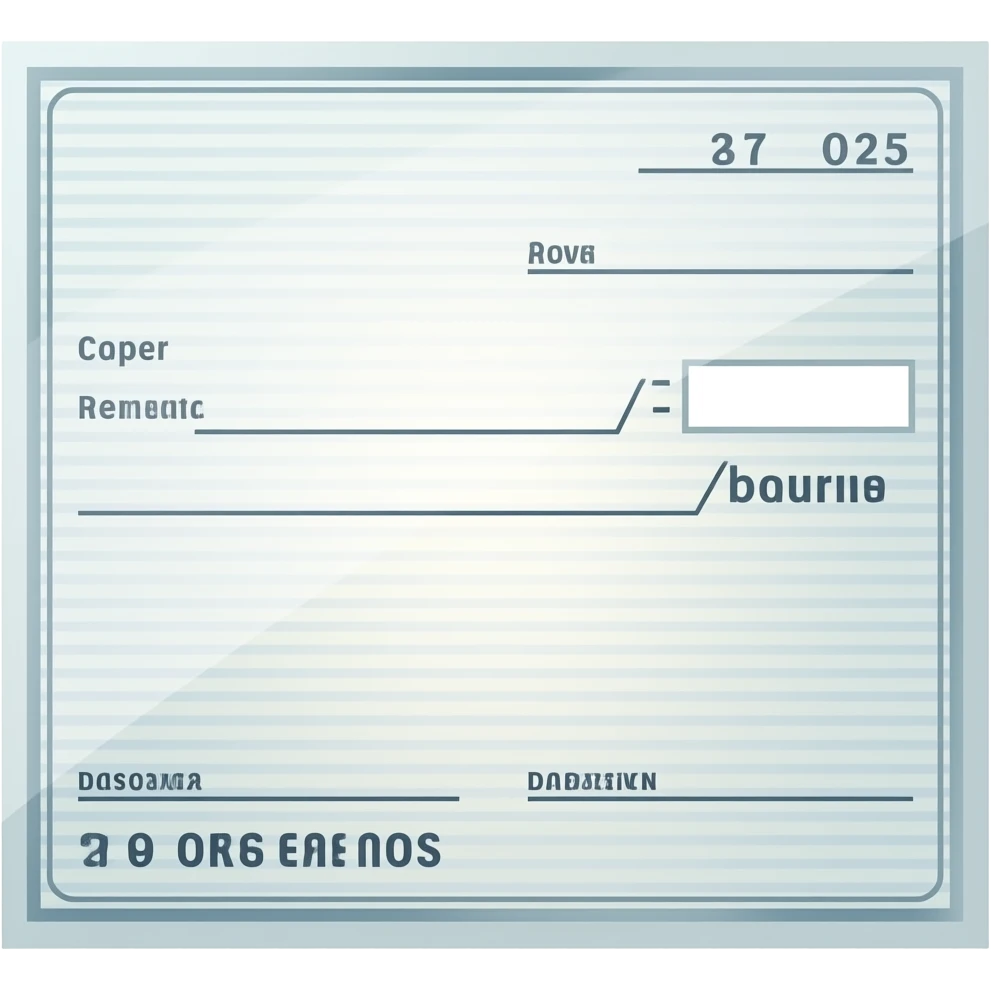 bill (long paper check) emoji