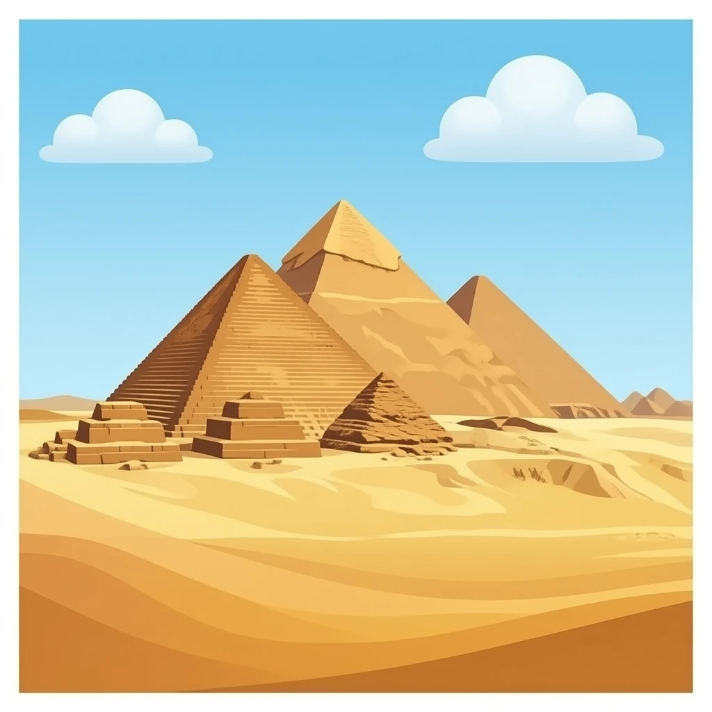Pyramids of Giza  emoji without background emoji