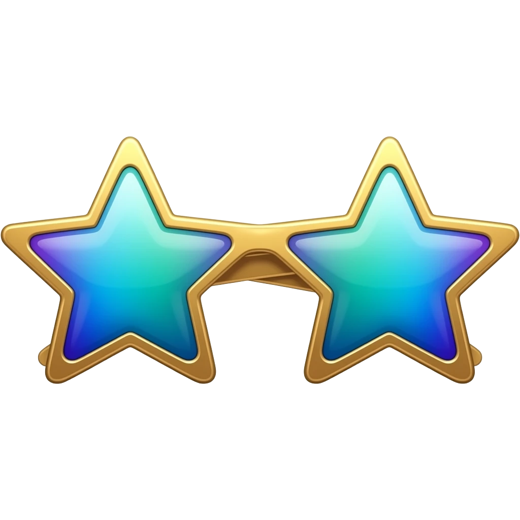 Only Colour full Star ⭐ sunglasses emoji