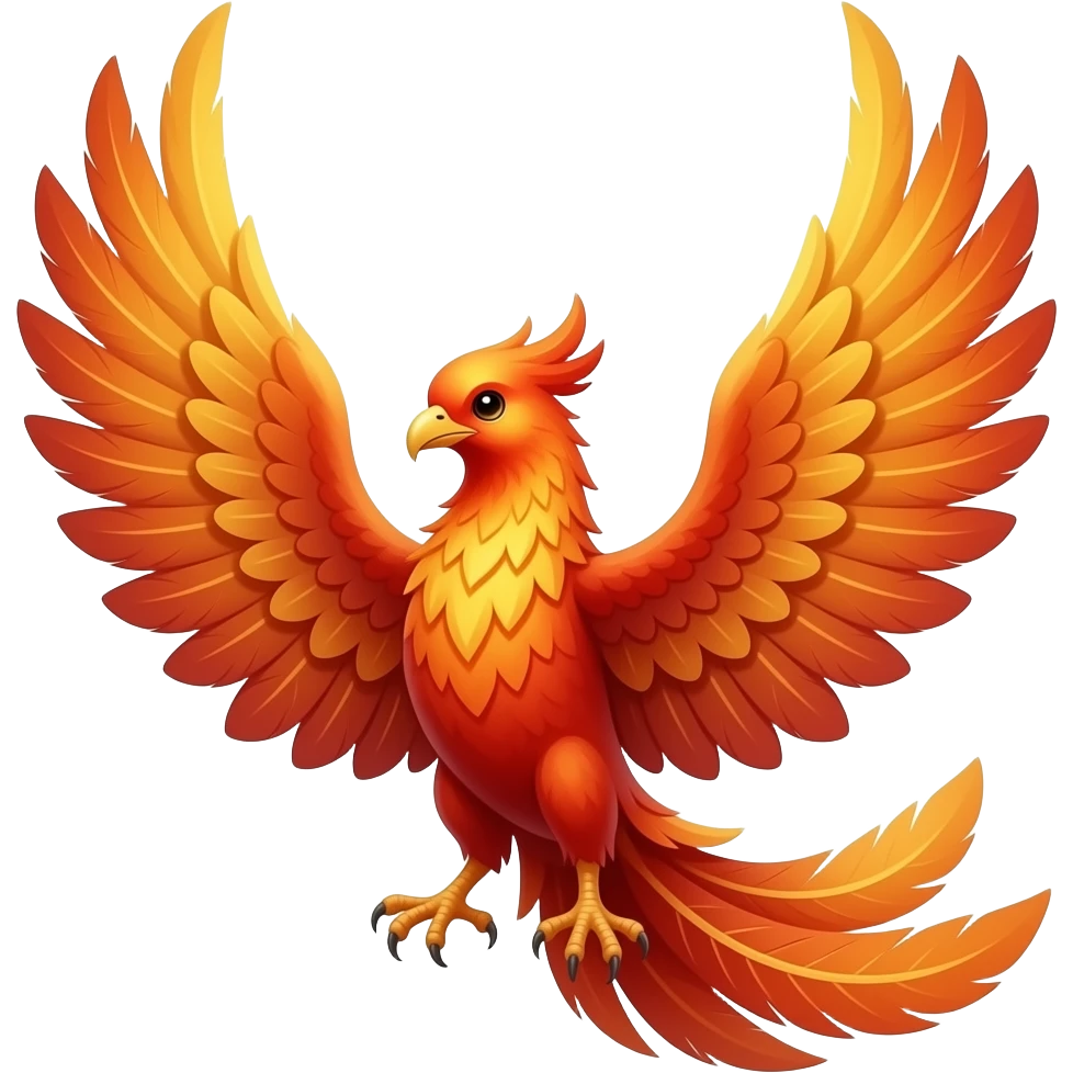 Cómo ave fénix emoji