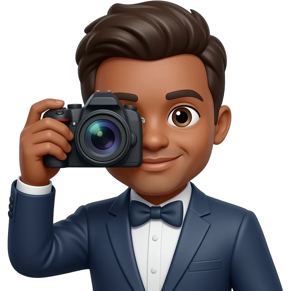 Brown emoji bow camera emoji