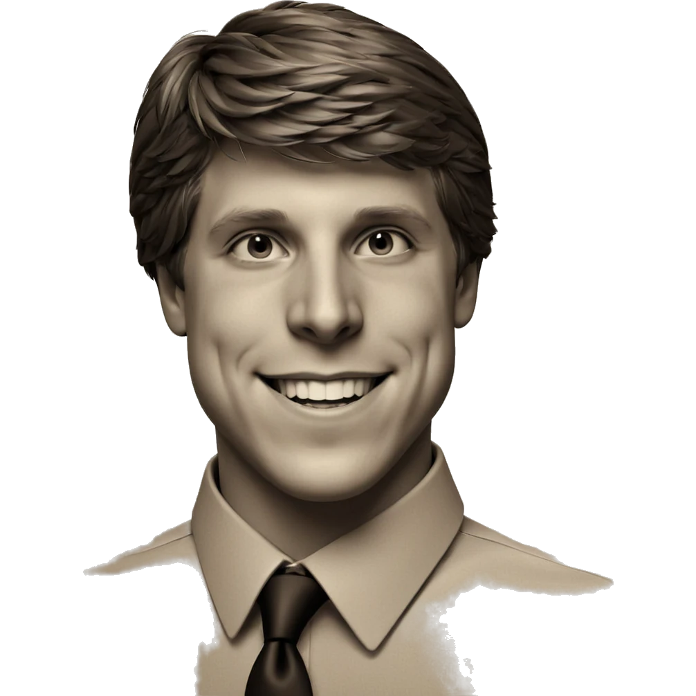 smiling boy in monochrome emoji