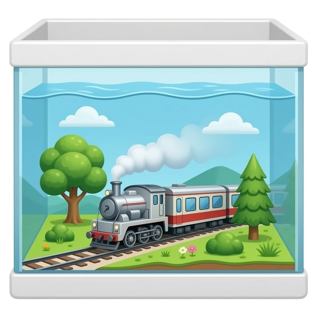 aquarium train emoji
