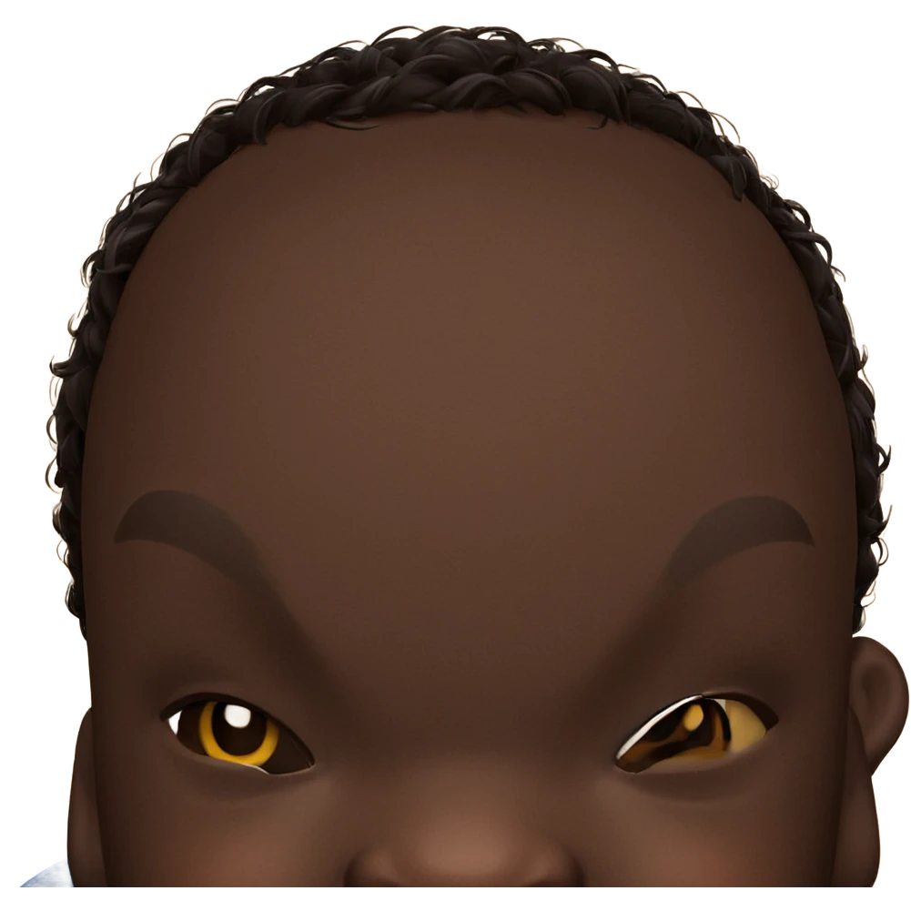portrait of dark-skinned male emoji
