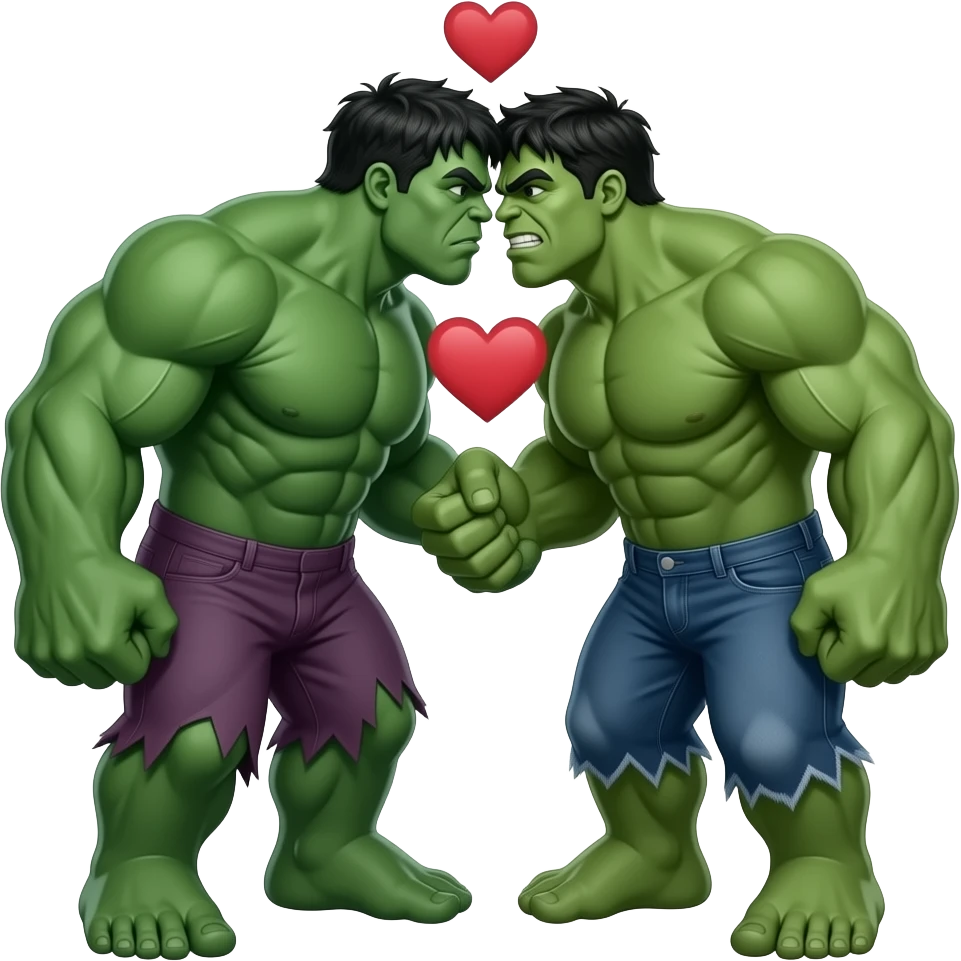 Hulk in love emoji