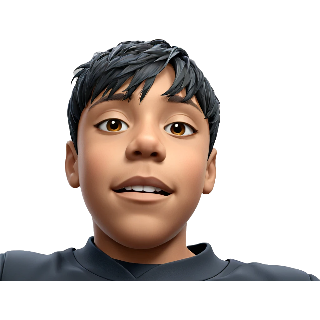 realistic portrait of boy emoji