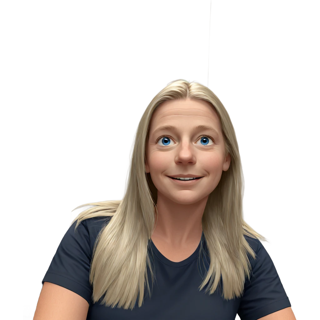 smiling girl with blue eyes emoji