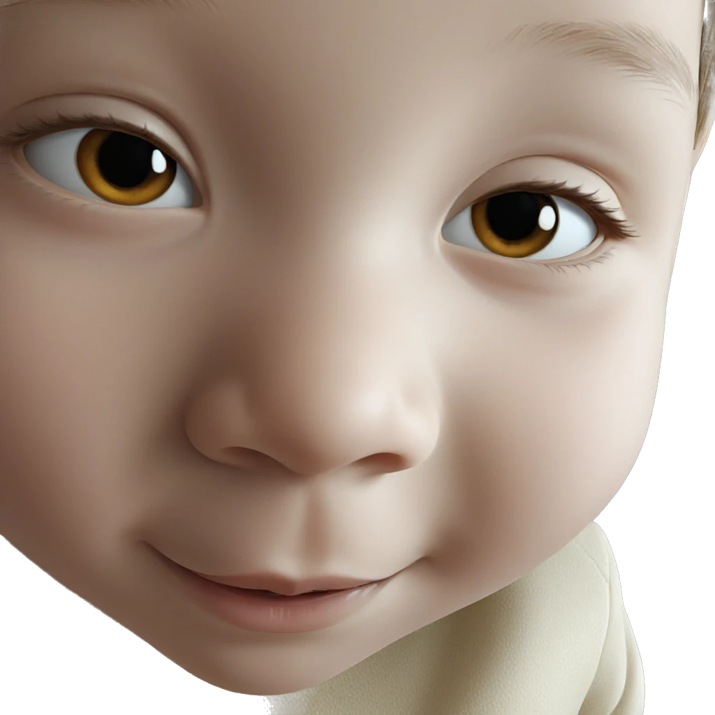 girl's portrait close up gaze emoji