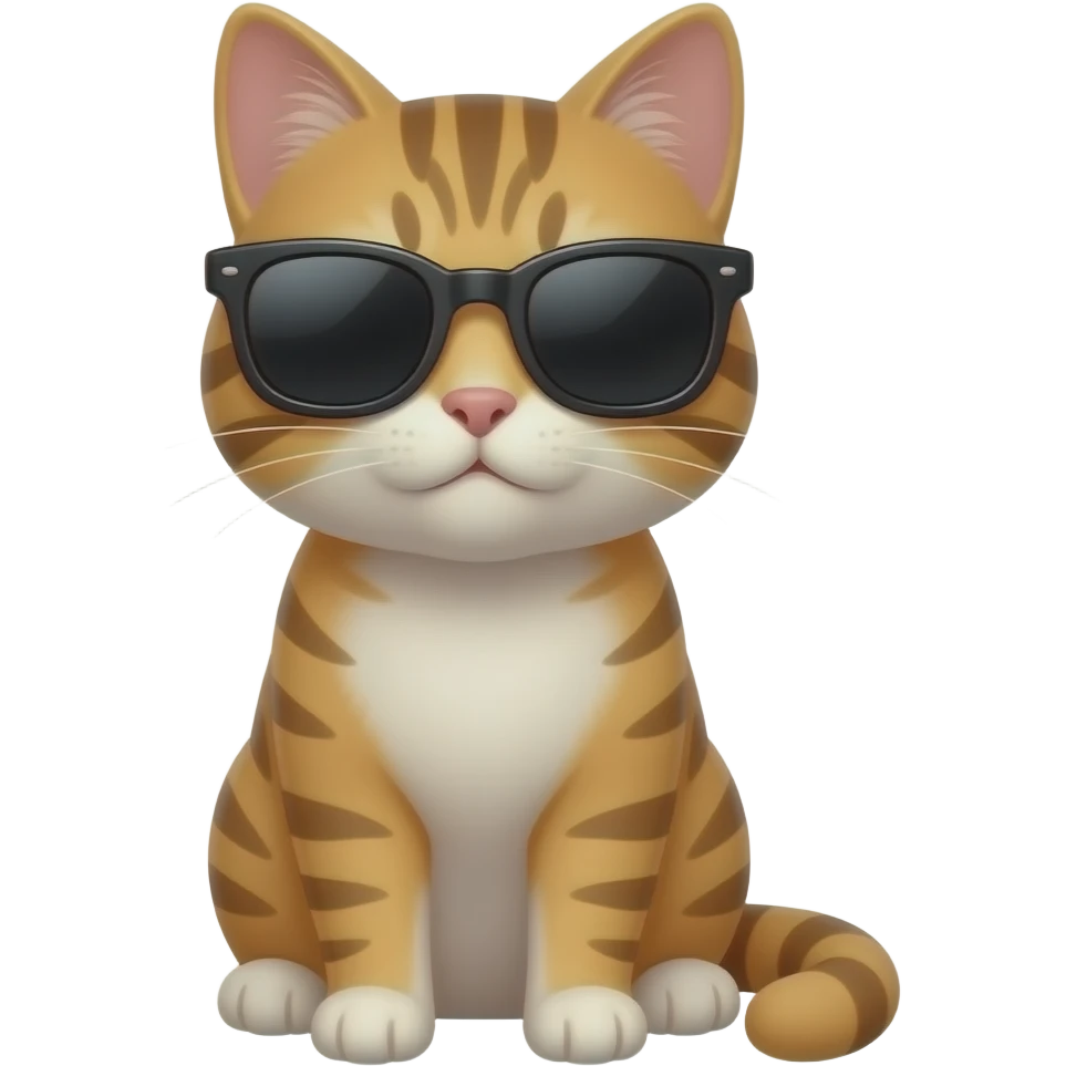 Cat wearing sunglasses emoji